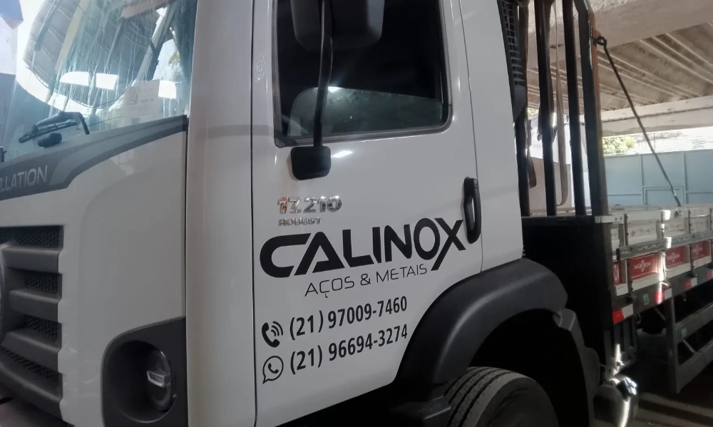 Caminhão Calinox - Aço Inoxidável RJ // Aço Inoxidável e Carbono e Metais no RJ